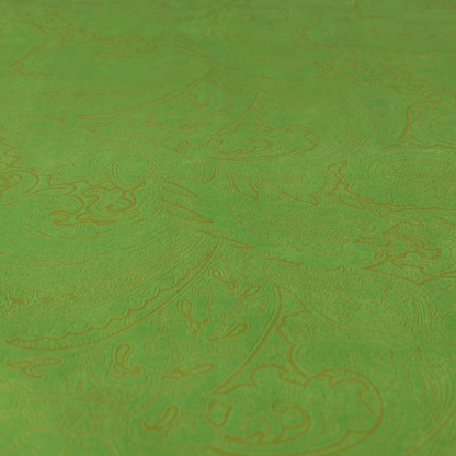 Athena Laser Cut Pattern Soft Velveteen Green Velvet Upholstery Curtains Fabric CTR-2751 - Made To Measure Curtains