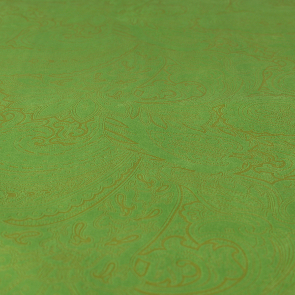 Athena Laser Cut Pattern Soft Velveteen Green Velvet Upholstery Curtains Fabric CTR-2751