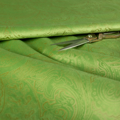 Athena Laser Cut Pattern Soft Velveteen Green Velvet Upholstery Curtains Fabric CTR-2751 - Made To Measure Curtains