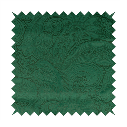 Athena Laser Cut Pattern Soft Velveteen Green Velvet Upholstery Curtains Fabric CTR-2752 - Made To Measure Curtains