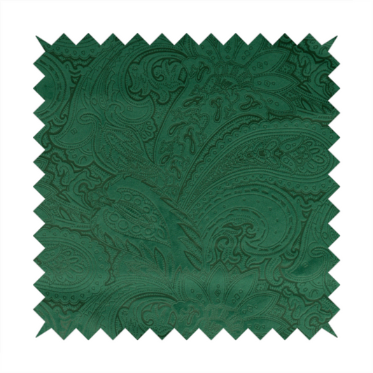 Athena Laser Cut Pattern Soft Velveteen Green Velvet Upholstery Curtains Fabric CTR-2752