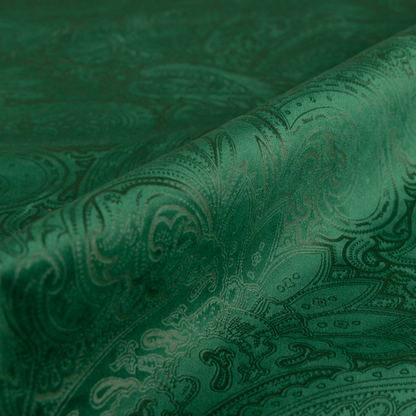 Athena Laser Cut Pattern Soft Velveteen Green Velvet Upholstery Curtains Fabric CTR-2752 - Made To Measure Curtains