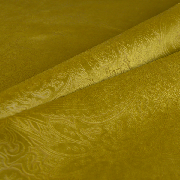 Athena Laser Cut Pattern Soft Velveteen Green Velvet Upholstery Curtains Fabric CTR-2753 - Roman Blinds