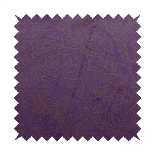 Athena Laser Cut Pattern Soft Velveteen Purple Velvet Upholstery Curtains Fabric CTR-2755