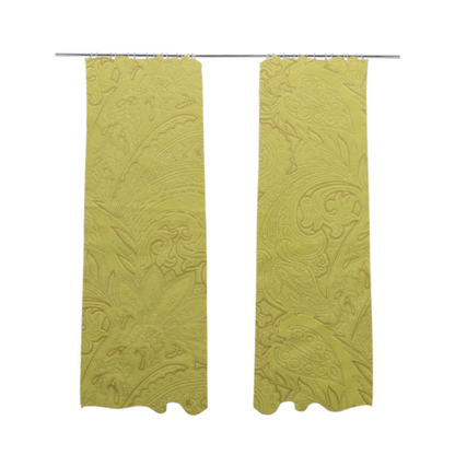 Athena Laser Cut Pattern Soft Velveteen Green Velvet Upholstery Curtains Fabric CTR-2761 - Made To Measure Curtains