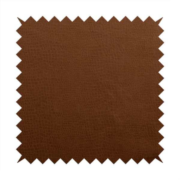 Crocodile Pattern Soft Faux Suede Tan Brown Upholstery Fabric CTR-2783