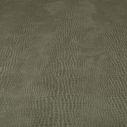 Crocodile Pattern Soft Faux Suede Grey Upholstery Fabric CTR-2785 - Made To Measure Curtains