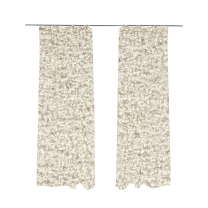 Willow Boucle Material Beige Colour Upholstery Fabric CTR-2788 - Made To Measure Curtains