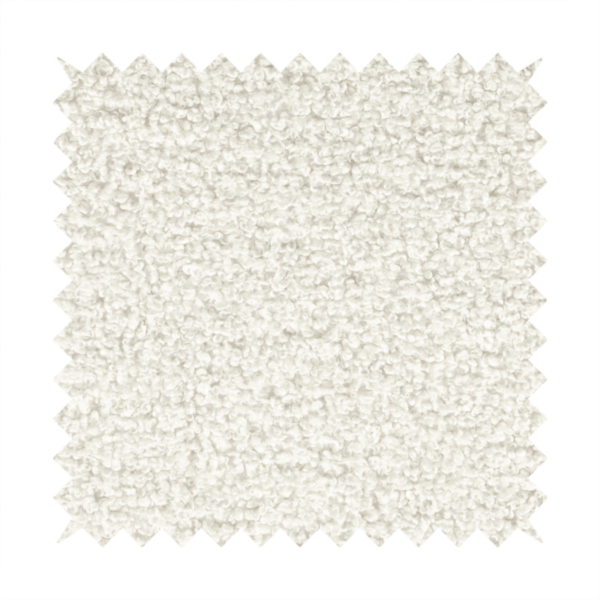 Willow Boucle Material White Colour Upholstery Fabric CTR-2789 - Made To Measure Curtains