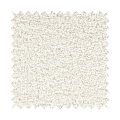 Willow Boucle Material White Colour Upholstery Fabric CTR-2789 - Made To Measure Curtains