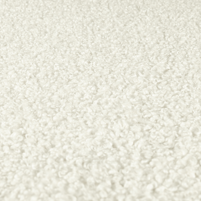 Willow Boucle Material White Colour Upholstery Fabric CTR-2789
