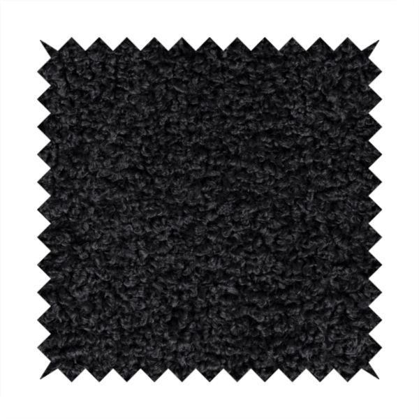 Willow Boucle Material Black Colour Upholstery Fabric CTR-2792 - Made To Measure Curtains