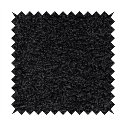 Willow Boucle Material Black Colour Upholstery Fabric CTR-2792 - Made To Measure Curtains