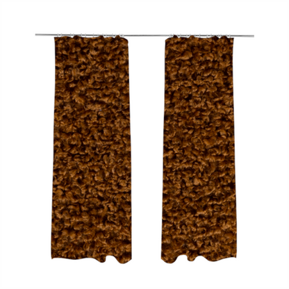 Willow Boucle Material Orange Colour Upholstery Fabric CTR-2794 - Made To Measure Curtains