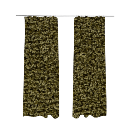 Willow Boucle Material Green Colour Upholstery Fabric CTR-2795 - Made To Measure Curtains