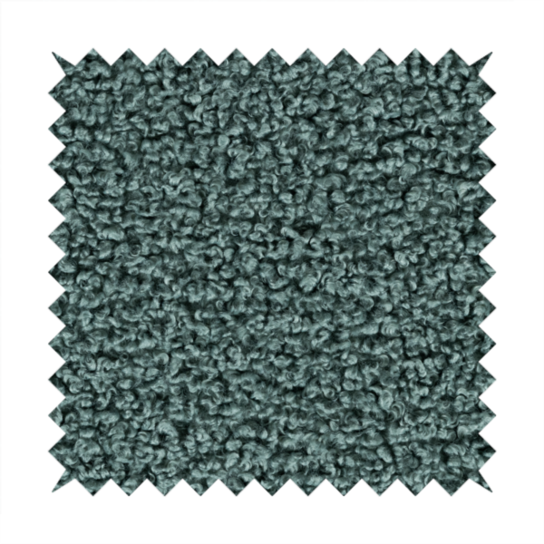 Willow Boucle Material Aqua Blue Colour Upholstery Fabric CTR-2797 - Made To Measure Curtains