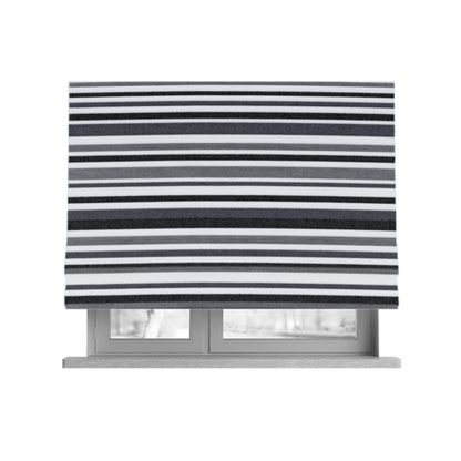 Maldives Striped Pattern Outdoor Fabric CTR-2807 - Roman Blinds