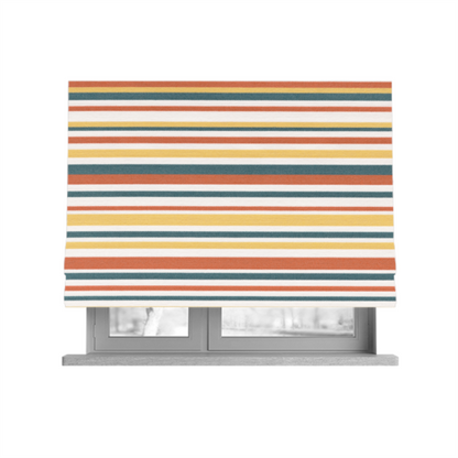 Maldives Striped Pattern Outdoor Fabric CTR-2808 - Roman Blinds