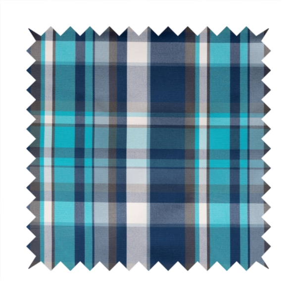 Oban Tartan Pattern Outdoor Fabric CTR-2815 - Made To Measure Curtains