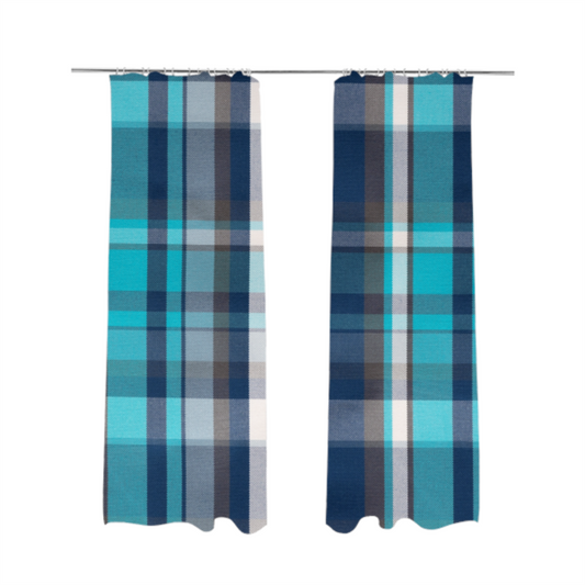 Oban Tartan Pattern Outdoor Fabric CTR-2815 - Made To Measure Curtains