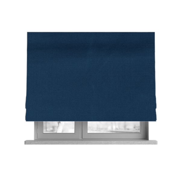 Columbo Plain Navy Blue Colour Outdoor Fabric CTR-2843 - Roman Blinds
