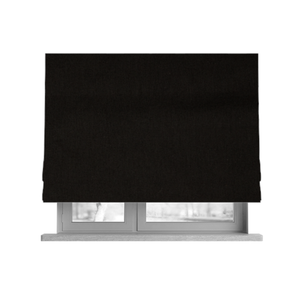 Columbo Plain Black Colour Outdoor Fabric CTR-2847 - Roman Blinds