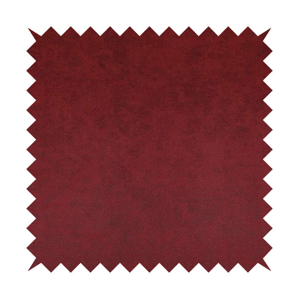 Elkhart Collection Soft Thick Durable Faux Suede Fabric In Red Colour Upholstery Fabric CTR-293