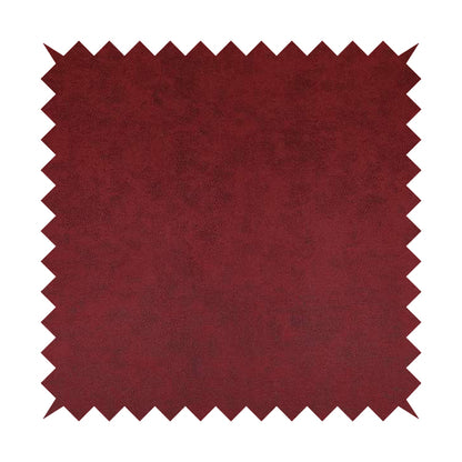 Elkhart Collection Soft Thick Durable Faux Suede Fabric In Red Colour Upholstery Fabric CTR-293