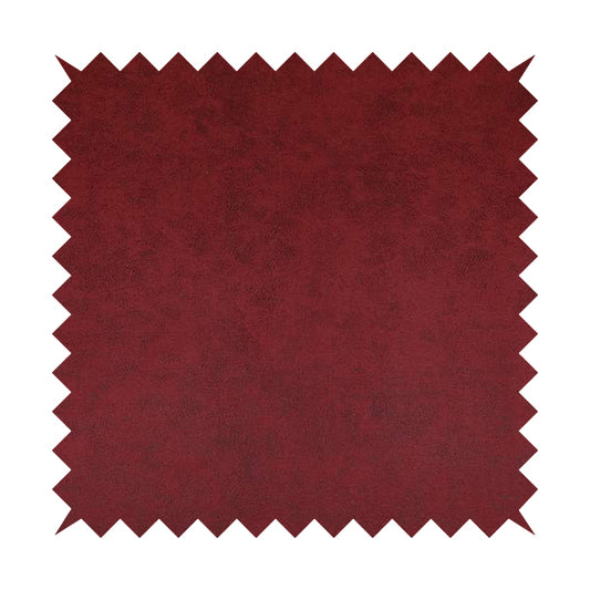Elkhart Collection Soft Thick Durable Faux Suede Fabric In Red Colour Upholstery Fabric CTR-293