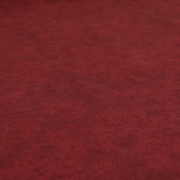 Elkhart Collection Soft Thick Durable Faux Suede Fabric In Red Colour Upholstery Fabric CTR-293