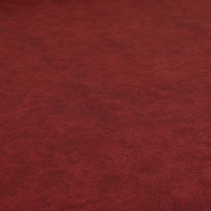 Elkhart Collection Soft Thick Durable Faux Suede Fabric In Red Colour Upholstery Fabric CTR-293