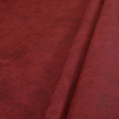Elkhart Collection Soft Thick Durable Faux Suede Fabric In Red Colour Upholstery Fabric CTR-293 - Roman Blinds