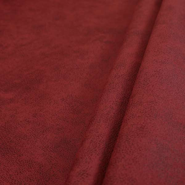 Elkhart Collection Soft Thick Durable Faux Suede Fabric In Red Colour Upholstery Fabric CTR-293