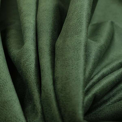 Elkhart Collection Soft Thick Durable Faux Suede Fabric In Green Colour Upholstery Fabric CTR-295