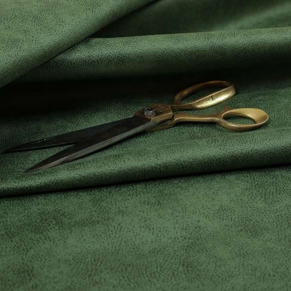 Elkhart Collection Soft Thick Durable Faux Suede Fabric In Green Colour Upholstery Fabric CTR-295