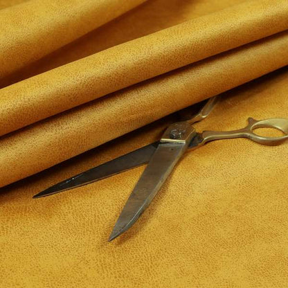 Elkhart Collection Soft Thick Durable Faux Suede Fabric In Yellow Colour Upholstery Fabric CTR-296 - Handmade Cushions