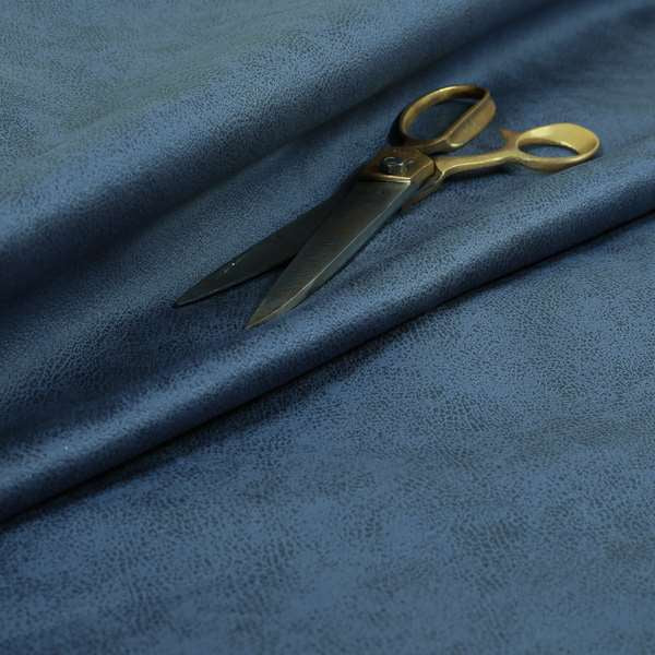 Elkhart Collection Soft Thick Durable Faux Suede Fabric In Blue Colour Upholstery Fabric CTR-297 - Roman Blinds