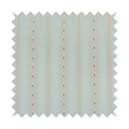 Saliha Regency Stripes Pattern Fabric Azure Collection Fabrics CTR-31 - Roman Blinds