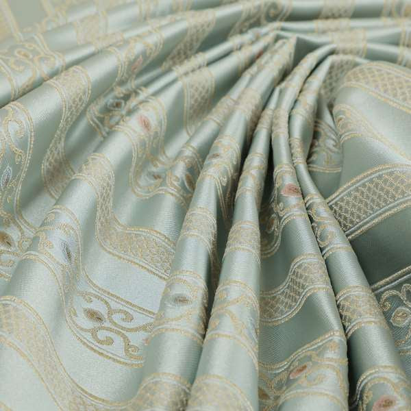 Saliha Regency Stripes Pattern Fabric Azure Collection Fabrics CTR-31 - Handmade Cushions