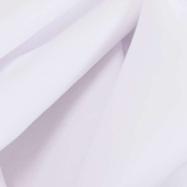 Playtime Plain Cotton Fabrics Collection White Colour Water Repellent Upholstery Fabric CTR-313 - Made To Measure Curtains