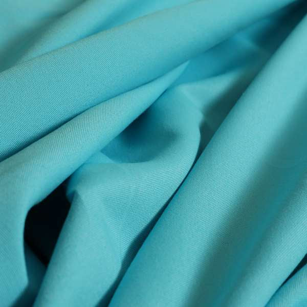 Playtime Plain Cotton Fabrics Collection Teal Blue Colour Water Repellent Upholstery Fabric CTR-319 - Roman Blinds