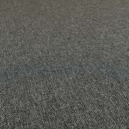 Astro Textured Basket Weave Plain Grey Colour Upholstery Fabric CTR-34 - Made To Measure Curtains