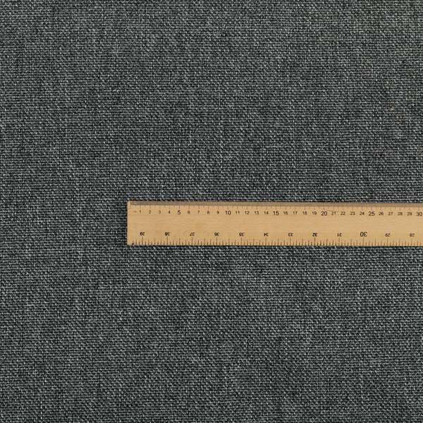 Astro Textured Basket Weave Plain Grey Colour Upholstery Fabric CTR-34 - Made To Measure Curtains