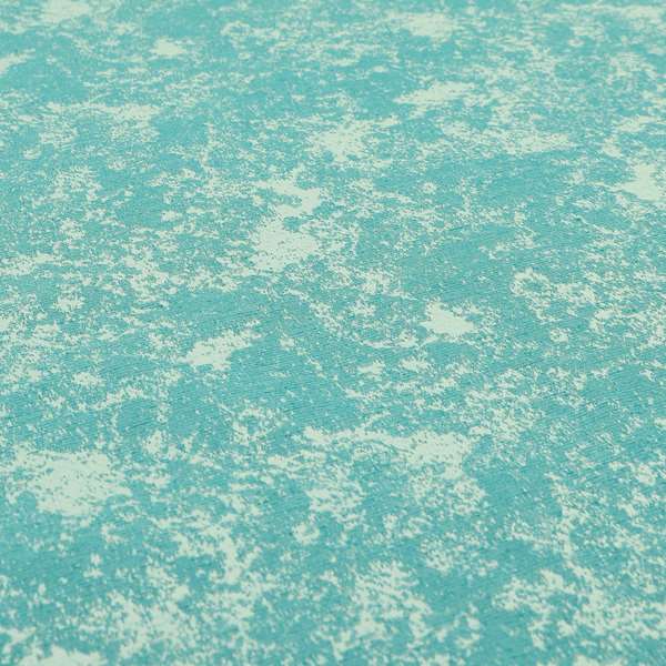 Mica Designer Fabrics Semi Plain Abstract Pattern Chenille Upholstery Fabric In Blue Colour CTR-393 - Roman Blinds