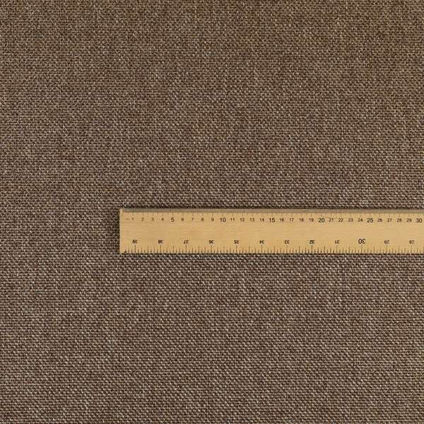 Astro Textured Basket Weave Plain Brown Bronze Colour Upholstery Fabric CTR-40 - Handmade Cushions