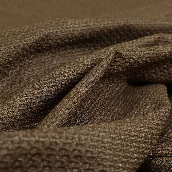 Astro Textured Hopsack Plain Brown Bronze Colour Upholstery Fabric CTR-41 - Made To Measure Curtains