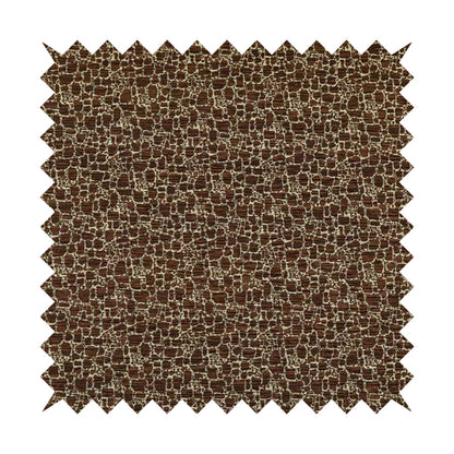 Ketu Collection Of Woven Chenille Pebble Stone Effect Pattern Brown Colour Furnishing Fabrics CTR-426 - Roman Blinds