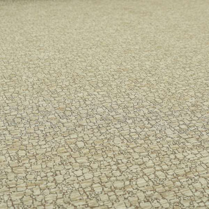 Ketu Collection Of Woven Chenille Pebble Stone Effect Pattern Beige Colour Furnishing Fabrics CTR-429