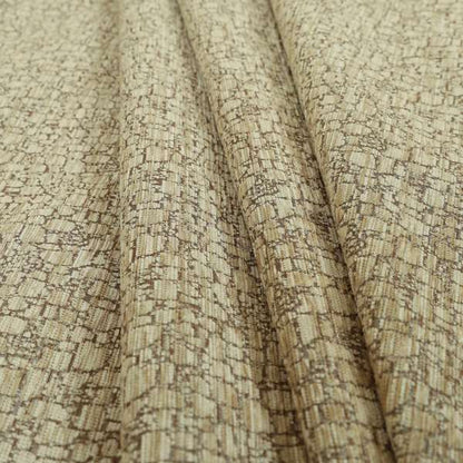 Ketu Collection Of Woven Chenille Pebble Stone Effect Pattern Beige Colour Furnishing Fabrics CTR-429