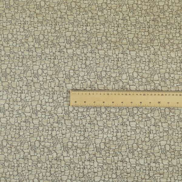 Ketu Collection Of Woven Chenille Pebble Stone Effect Pattern Beige Colour Furnishing Fabrics CTR-429 - Roman Blinds